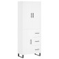 vidaXL Aparador alto madera contrachapada blanco 69,5x34x180 cm vidaXL Aparador alto madera contrachapada blanco 69,5x34x180 cm