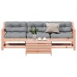 vidaXL Juego de muebles jardín 4 pzas y cojines madera abeto Douglas vidaXL Juego de muebles jardín 4 pzas y cojines madera abeto Douglas