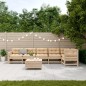 vidaXL Juego de muebles de jardín 7 pzas y cojines madera maciza pino vidaXL Juego de muebles de jardín 7 pzas y cojines madera maciza pino