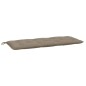 vidaXL Cojín de banco de jardín tela Oxford gris taupé 120x50x7 cm vidaXL Cojín de banco de jardín tela Oxford gris taupé 120x50x7 cm
