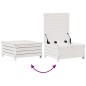 vidaXL Set muebles jardín 7 pzas con cojines madera maciza pino blanco vidaXL Set muebles jardín 7 pzas con cojines madera maciza pino blanco