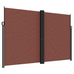 vidaXL Toldo lateral retráctil marrón 220x600 cm
