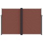 vidaXL Toldo lateral retráctil marrón 220x600 cm