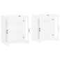 vidaXL Armarios de pared 2 uds madera de ingeniería blanco