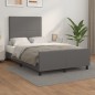 vidaXL Estructura cama con cabecero cuero sintético gris 120x190 cm vidaXL Estructura cama con cabecero cuero sintético gris 120x190 cm