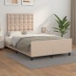 vidaXL Estructura cama y cabecero cuero sintético capuchino 120x190 cm vidaXL Estructura cama y cabecero cuero sintético capuchino 120x190 cm
