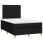 vidaXL Cama box spring con colchón tela negro 120x190 cm vidaXL Cama box spring con colchón tela negro 120x190 cm