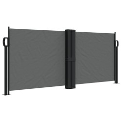 vidaXL Toldo lateral retráctil gris antracita 100x1000 cm