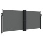 vidaXL Toldo lateral retráctil gris antracita 100x1000 cm vidaXL Toldo lateral retráctil gris antracita 100x1000 cm