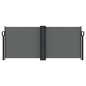 vidaXL Toldo lateral retráctil gris antracita 100x1000 cm vidaXL Toldo lateral retráctil gris antracita 100x1000 cm