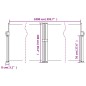 vidaXL Toldo lateral retráctil gris antracita 100x1000 cm vidaXL Toldo lateral retráctil gris antracita 100x1000 cm