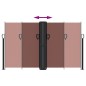 vidaXL Toldo lateral retráctil marrón 140x1000 cm vidaXL Toldo lateral retráctil marrón 140x1000 cm