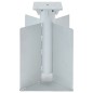 vidaXL Base para sombrilla enterrada acero plateado 27,5x27,5x45 cm vidaXL Base para sombrilla enterrada acero plateado 27,5x27,5x45 cm