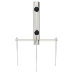 vidaXL Base de Sombrilla con estacas de suelo acero Ø32-48 mm