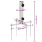 vidaXL Base de Sombrilla con estacas de suelo acero Ø32-48 mm