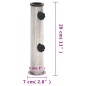 vidaXL Base de sombrilla para mástil Ø38/48 mm acero inoxidable plata vidaXL Base de sombrilla para mástil Ø38/48 mm acero inoxidable plata