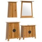 vidaXL Conjunto de muebles de baño 4 piezas madera maciza de pino vidaXL Conjunto de muebles de baño 4 piezas madera maciza de pino
