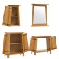 vidaXL Conjunto de muebles de baño 4 piezas madera maciza de pino vidaXL Conjunto de muebles de baño 4 piezas madera maciza de pino