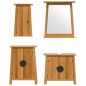 vidaXL Conjunto de muebles de baño 4 piezas madera maciza de pino vidaXL Conjunto de muebles de baño 4 piezas madera maciza de pino