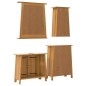 vidaXL Conjunto de muebles de baño 4 piezas madera maciza de pino vidaXL Conjunto de muebles de baño 4 piezas madera maciza de pino