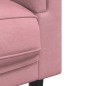 vidaXL Juego de sofás con cojines 2 piezas terciopelo rosa vidaXL Juego de sofás con cojines 2 piezas terciopelo rosa