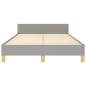 vidaXL Estructura de cama con cabecero tela gris claro 120x190 cm vidaXL Estructura de cama con cabecero tela gris claro 120x190 cm