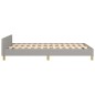 vidaXL Estructura de cama con cabecero tela gris claro 120x190 cm vidaXL Estructura de cama con cabecero tela gris claro 120x190 cm