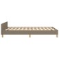vidaXL Estructura de cama con cabecero tela gris taupe 120x190 cm vidaXL Estructura de cama con cabecero tela gris taupe 120x190 cm