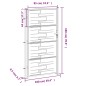 vidaXL Puerta de jardín de acero inoxidable 100x180 cm vidaXL Puerta de jardín de acero inoxidable 100x180 cm