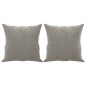 vidaXL Cojines decorativos 2 uds terciopelo gris claro 40x40 cm vidaXL Cojines decorativos 2 uds terciopelo gris claro 40x40 cm