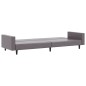 vidaXL Juego de sofás 2 piezas cuero sintético gris vidaXL Juego de sofás 2 piezas cuero sintético gris