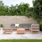vidaXL Juego de muebles jardín 8 pzas y cojines madera abeto Douglas vidaXL Juego de muebles jardín 8 pzas y cojines madera abeto Douglas