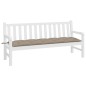 vidaXL Cojín de banco de jardín tela Oxford gris taupé 180x50x7 cm vidaXL Cojín de banco de jardín tela Oxford gris taupé 180x50x7 cm