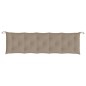 vidaXL Cojín de banco de jardín tela Oxford gris taupé 180x50x7 cm vidaXL Cojín de banco de jardín tela Oxford gris taupé 180x50x7 cm