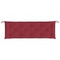 vidaXL Cojines de banco de jardín 2 uds rojo tinto 150x50x7 cm vidaXL Cojines de banco de jardín 2 uds rojo tinto 150x50x7 cm