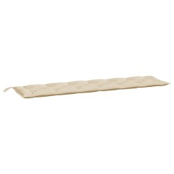 vidaXL Cojín de banco de jardín tela Oxford beige 200x50x7 cm