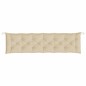 vidaXL Cojín de banco de jardín tela Oxford beige 200x50x7 cm vidaXL Cojín de banco de jardín tela Oxford beige 200x50x7 cm