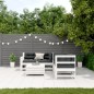 vidaXL Set muebles jardín 5 pzas con cojines madera maciza pino blanco vidaXL Set muebles jardín 5 pzas con cojines madera maciza pino blanco