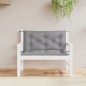 vidaXL Cojines de banco de jardín 2 uds tela Oxford gris 100x50x7 cm vidaXL Cojines de banco de jardín 2 uds tela Oxford gris 100x50x7 cm
