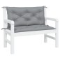 vidaXL Cojines de banco de jardín 2 uds tela Oxford gris 100x50x7 cm vidaXL Cojines de banco de jardín 2 uds tela Oxford gris 100x50x7 cm