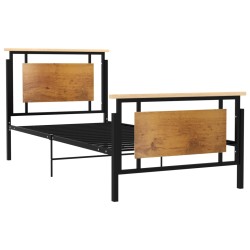 vidaXL Estructura de cama de metal 90x200 cm