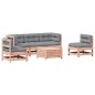 vidaXL Juego de muebles jardín 6 pzas y cojines madera abeto Douglas vidaXL Juego de muebles jardín 6 pzas y cojines madera abeto Douglas