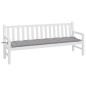 vidaXL Cojín de banco de jardín tela Oxford gris 200x50x7 cm vidaXL Cojín de banco de jardín tela Oxford gris 200x50x7 cm