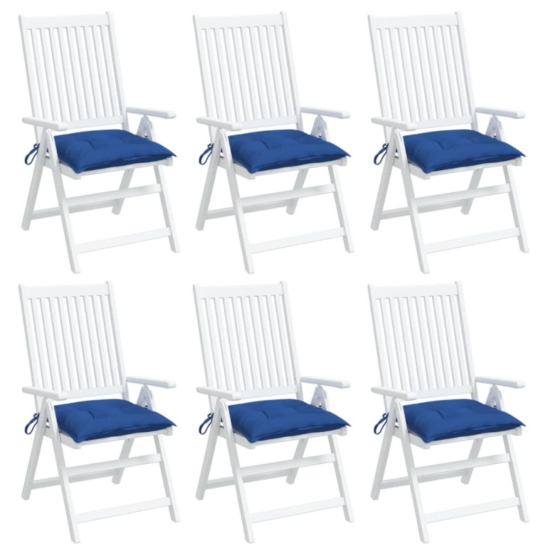 vidaXL Cojines de palets de jardín 6 uds tela Oxford azul 50x50x7 cm vidaXL Cojines de palets de jardín 6 uds tela Oxford azul 50x50x7 cm