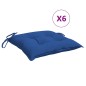 vidaXL Cojines de palets de jardín 6 uds tela Oxford azul 50x50x7 cm vidaXL Cojines de palets de jardín 6 uds tela Oxford azul 50x50x7 cm