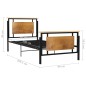 vidaXL Estructura de cama de metal 90x200 cm