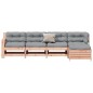 vidaXL Juego de muebles jardín 5 pzas y cojines madera abeto Douglas vidaXL Juego de muebles jardín 5 pzas y cojines madera abeto Douglas