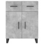 vidaXL Aparador alto madera contrachapada gris hormigón 69,5x34x180 cm vidaXL Aparador alto madera contrachapada gris hormigón 69,5x34x180 cm