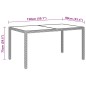vidaXL Set de comedor de jardín 7 pzas ratán PE vidrio templado marrón vidaXL Set de comedor de jardín 7 pzas ratán PE vidrio templado marrón