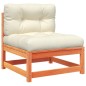 vidaXL Set de sofás jardín 9 pzas con cojines madera pino marrón cera vidaXL Set de sofás jardín 9 pzas con cojines madera pino marrón cera